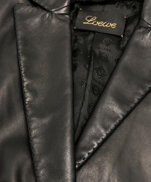 LOEWE（ロエベ）LOEWE (ロエベ) ラムレザージャケット ブラック サイズ:40の古着・服飾アイテム