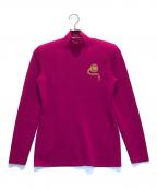 CELINEセリーヌ）の古着「ハイネックニット」｜ピンク