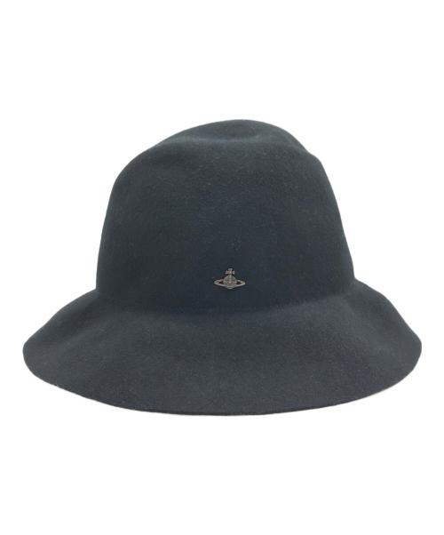 Vivienne Westwood（ヴィヴィアンウエストウッド）Vivienne Westwood (ヴィヴィアンウエストウッド) ウールハット ブラック サイズ:Fの古着・服飾アイテム