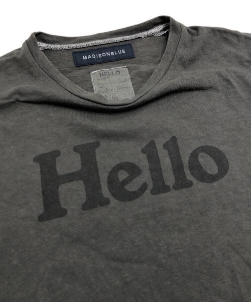 MADISON BLUE（マディソンブルー）MADISON BLUE (マディソンブルー) HelloプリントTシャツ サイズ:01の古着・服飾アイテム