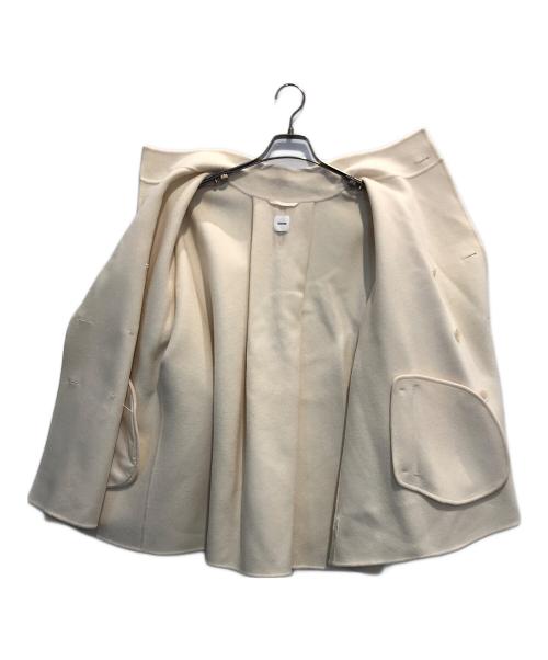 deres（デレス）deres (デレス) short triangle coat アイボリー サイズ:Fの古着・服飾アイテム