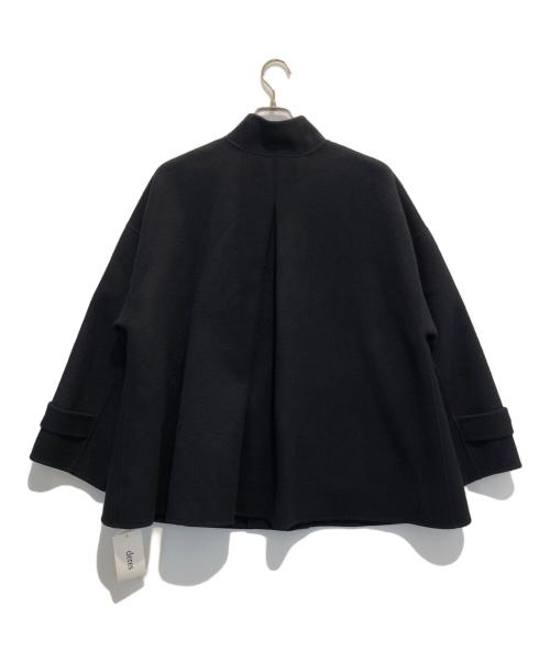 deres（デレス）deres (デレス) short triangle coat ネイビー サイズ:F 未使用品の古着・服飾アイテム