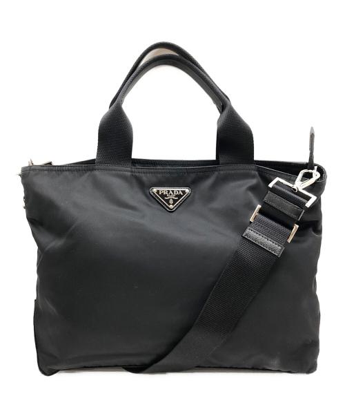 PRADA（プラダ）PRADA (プラダ) ナイロン2WAYバッグ ブラック サイズ:表記なしの古着・服飾アイテム