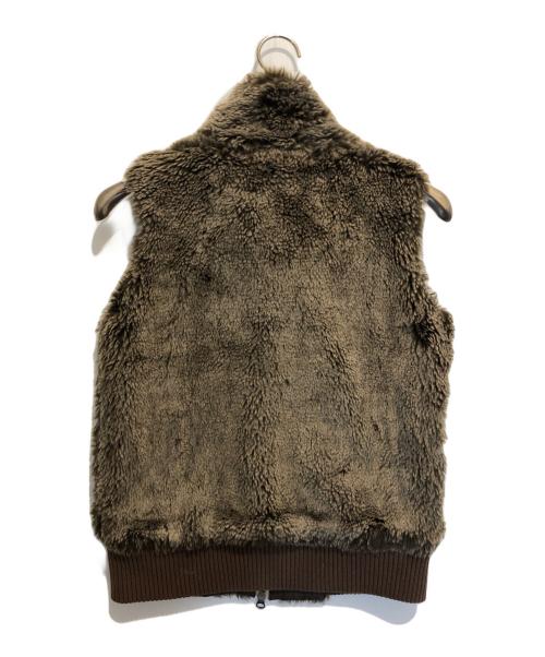 THE NORTH FACE（ザ ノース フェイス）THE NORTH FACE (ザ ノース フェイス) フェイクファーベスト ブラウン サイズ:Mの古着・服飾アイテム