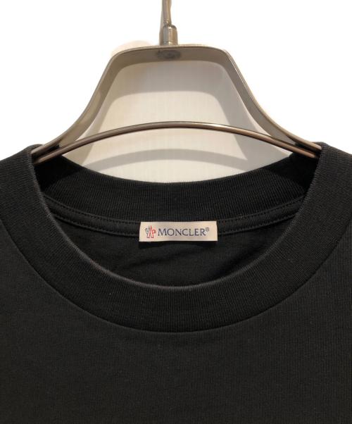 MONCLER（モンクレール）MONCLER (モンクレール) プリントTシャツ ブラック サイズ:Mの古着・服飾アイテム