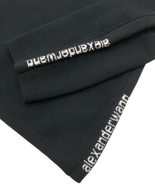 ALEXANDER WANG（アレキサンダー・ワン）ALEXANDER WANG (アレキサンダー・ワン) ロゴカットソー ブラック サイズ:Mの古着・服飾アイテム
