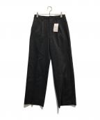 Spick and Spanスピックアンドスパン）の古着「ハイブリッドダブルクロスワンタックパンツ」｜グレー