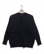 Spick and Spanスピック＆スパン）の古着「C/ACダブルジャガードカーディガン」｜ネイビー
