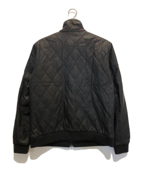 G-STAR RAW（ジースターロゥ）G-STAR RAW (ジースターロゥ) PUレザーキルティングハイネックブルゾン ブラック サイズ:Mの古着・服飾アイテム