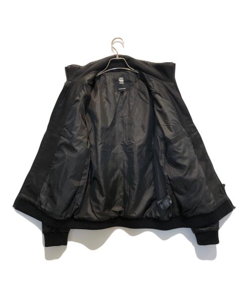 G-STAR RAW（ジースターロゥ）G-STAR RAW (ジースターロゥ) PUレザーキルティングハイネックブルゾン ブラック サイズ:Mの古着・服飾アイテム