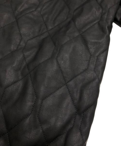 G-STAR RAW（ジースターロゥ）G-STAR RAW (ジースターロゥ) PUレザーキルティングハイネックブルゾン ブラック サイズ:Mの古着・服飾アイテム