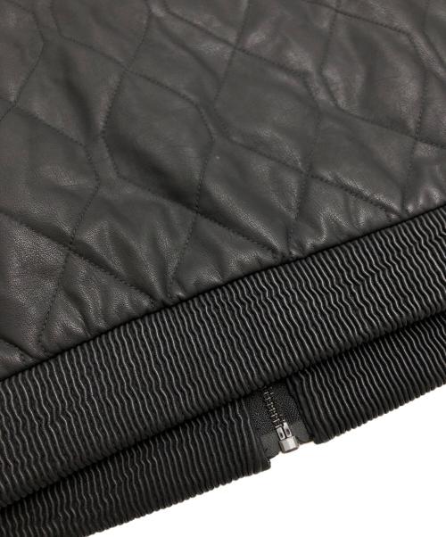 G-STAR RAW（ジースターロゥ）G-STAR RAW (ジースターロゥ) PUレザーキルティングハイネックブルゾン ブラック サイズ:Mの古着・服飾アイテム