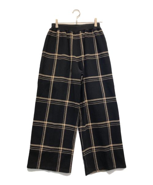 BEARDSLEY（ビアズリー）BEARDSLEY (ビアズリー) ワッフルチェックパンツ ブラック サイズ:1の古着・服飾アイテム