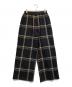 BEARDSLEY（ビアズリー）の古着「ワッフルチェックパンツ」｜ブラック