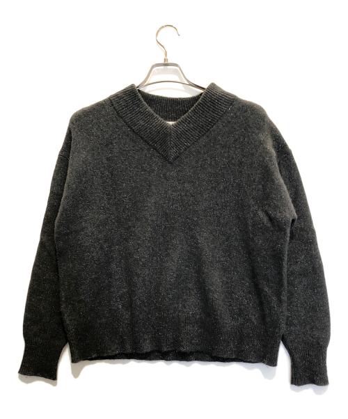 BEARDSLEY（ビアズリー）BEARDSLEY (ビアズリー) ラメニット グレー サイズ:Fの古着・服飾アイテム