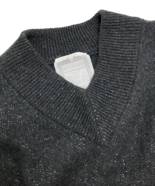 BEARDSLEY（ビアズリー）BEARDSLEY (ビアズリー) ラメニット グレー サイズ:Fの古着・服飾アイテム