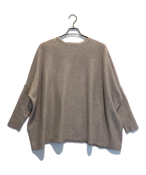 BEARDSLEY（ビアズリー）BEARDSLEY (ビアズリー) クルービッグニット ブラウン サイズ:Fの古着・服飾アイテム