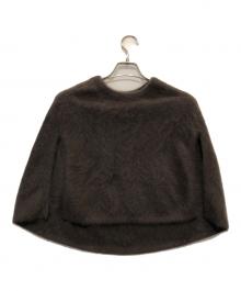 BEARDSLEY（ビアズリー）の古着「ファーニットポンチョ」｜ブラウン