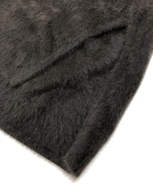 BEARDSLEY（ビアズリー）BEARDSLEY (ビアズリー) ファーニットポンチョ ブラウン サイズ:Fの古着・服飾アイテム