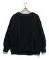 BEARDSLEY（ビアズリー）の古着「Ronde刺繍裏毛プルオーバー」｜ブラック