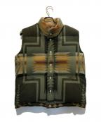 Crescent Down Worksクレセントダウンワークス）の古着「ネイティブ柄ダウンベスト」