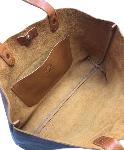SLOW（スロウ）SLOW (スロウ) BEAMS (ビームス) 別注レザートートバッグ ブラウンの古着・服飾アイテム