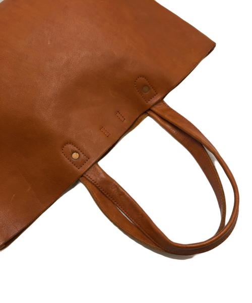 SLOW（スロウ）SLOW (スロウ) BEAMS (ビームス) 別注レザートートバッグ ブラウンの古着・服飾アイテム