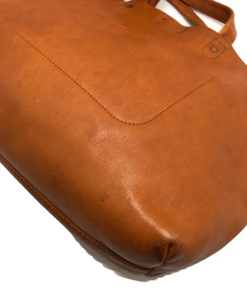 SLOW（スロウ）SLOW (スロウ) BEAMS (ビームス) 別注レザートートバッグ ブラウンの古着・服飾アイテム
