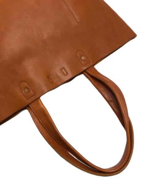 SLOW（スロウ）SLOW (スロウ) BEAMS (ビームス) 別注レザートートバッグ ブラウンの古着・服飾アイテム