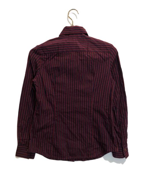 Vivienne Westwood RED LABEL（ヴィヴィアンウエストウッドレッドレーベル）Vivienne Westwood RED LABEL (ヴィヴィアンウエストウッドレッドレーベル) リボン付き長袖シャツ レッド サイズ:2の古着・服飾アイテム