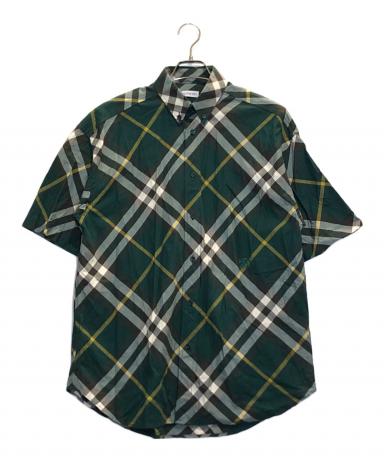 中古・古着通販】BURBERRY (バーバリー) ボタンダウンチェックシャツ