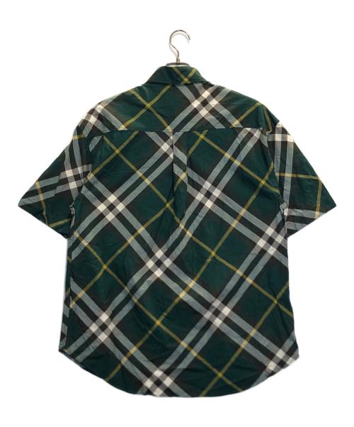 BURBERRY（バーバリー）BURBERRY (バーバリー) ボタンダウンチェックシャツ グリーン サイズ:Sの古着・服飾アイテム