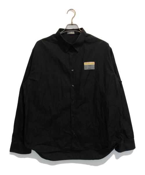 Dior（ディオール）DIOR (ディオール) LOGO PATCH SHIRTS ブラック サイズ:42の古着・服飾アイテム