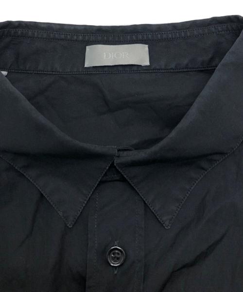 Dior（ディオール）DIOR (ディオール) LOGO PATCH SHIRTS ブラック サイズ:42の古着・服飾アイテム
