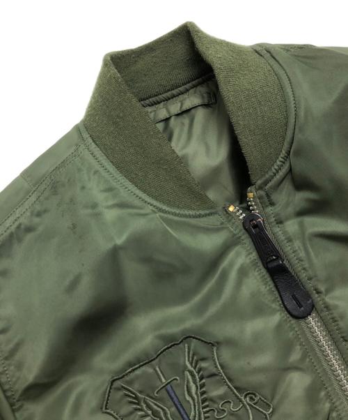 ALPHA（アルファ）ALPHA (アルファ) MA-1ジャケット カーキ サイズ:Lの古着・服飾アイテム