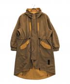 C DIEMカルペディエム）の古着「ライトウールリバーシブルモッズコート」｜ブラウン