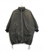 BEARDSLEYビアズリー）の古着「中綿BIGポンチョコート」｜ブラック