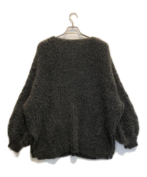 BEARDSLEY（ビアズリー）BEARDSLEY (ビアズリー) フェザーヤーンケーブルニット ブラック サイズ:Fの古着・服飾アイテム