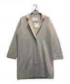 avec deuxclefsアヴェクデュクレ）の古着「ファーカシミアニットコート」｜ホワイト