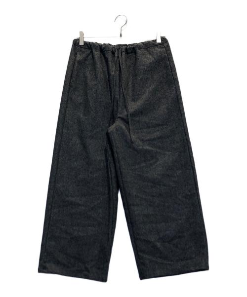 mizuiro-ind（ミズイロインド）mizuiro-ind (ミズイロインド) ウールブレンドイージーパンツ グレー サイズ:表記なし 未使用品の古着・服飾アイテム