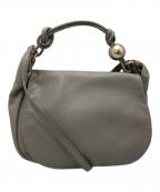 russet×BEARDSLEYラシット×ビアズリー）の古着「レザー2WAYバッグ」｜ベージュ