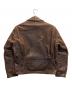 Aero LEATHER (エアロレザー) ハーフベルテッドジャケット ブラウン サイズ:36：45000円