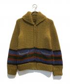 WAREHOUSEウエアハウス）の古着「カウチンニットカーディガン」｜ブラウン