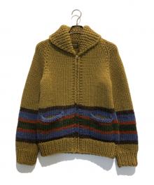 WAREHOUSE（ウエアハウス）の古着「カウチンニットカーディガン」｜ブラウン