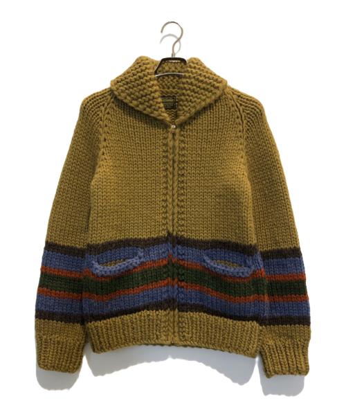 WAREHOUSE（ウエアハウス）WAREHOUSE (ウエアハウス) カウチンニットカーディガン ブラウン サイズ:表記なしの古着・服飾アイテム