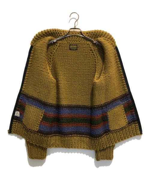 WAREHOUSE（ウエアハウス）WAREHOUSE (ウエアハウス) カウチンニットカーディガン ブラウン サイズ:表記なしの古着・服飾アイテム