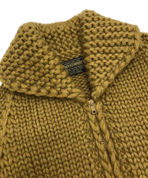 WAREHOUSE（ウエアハウス）WAREHOUSE (ウエアハウス) カウチンニットカーディガン ブラウン サイズ:表記なしの古着・服飾アイテム
