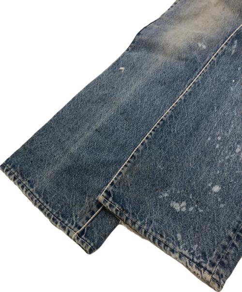 BACK BONE（バックボーン）BACK BONE (バックボーン) レザーリメイクデニムパンツ インディゴ サイズ:W32 L34の古着・服飾アイテム