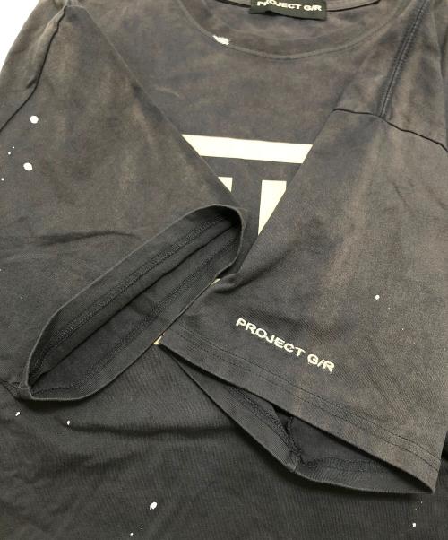 PROJECT G/R（プロジェクト ジーアール）PROJECT G/R (プロジェクト ジーアール) SIN WASHED T-SHIRT ブラック サイズ:サイズタグなしの古着・服飾アイテム