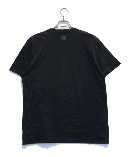 RAF SIMONS（ラフシモンズ）RAF SIMONS (ラフシモンズ) ビッグフィットRロゴTシャツ ブラック サイズ:Lの古着・服飾アイテム